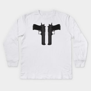 Duel Desert Eagles Kids Long Sleeve T-Shirt